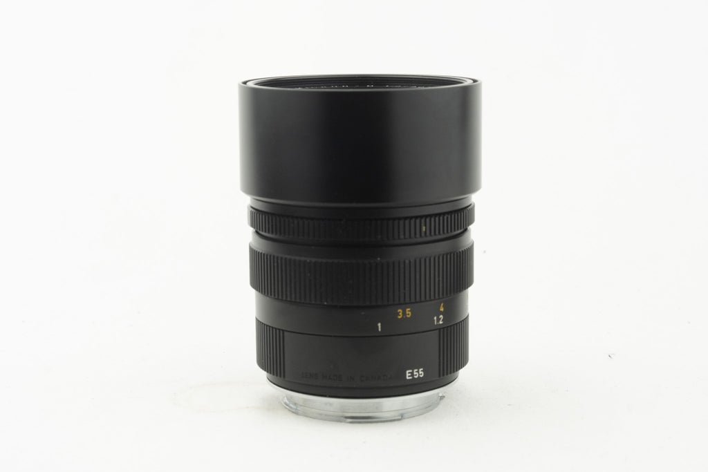 Leica M 90/2 E55 Pre-ASPH – Objektiv mit eingebauter Gegenlichtblende