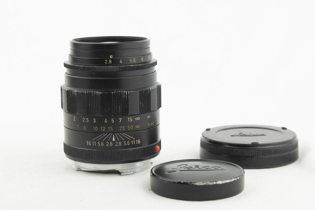 Leica Tele-Elmarit 90mm f/2.8 – M-Objektiv in schwarz, leichte Gebrauchsspuren