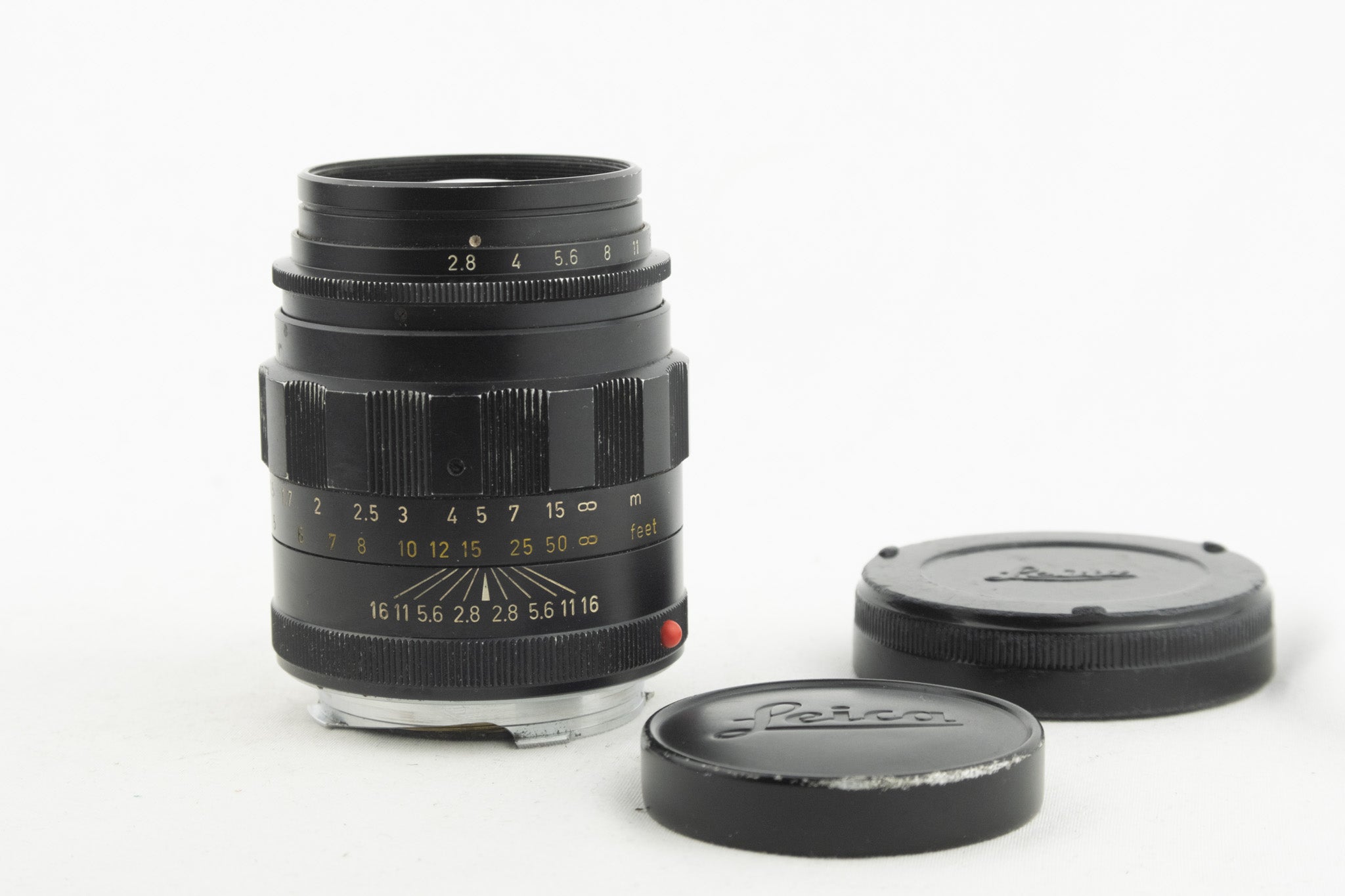 Leica Tele-Elmarit 90mm f/2.8 – M-Objektiv in schwarz, leichte Gebrauchsspuren