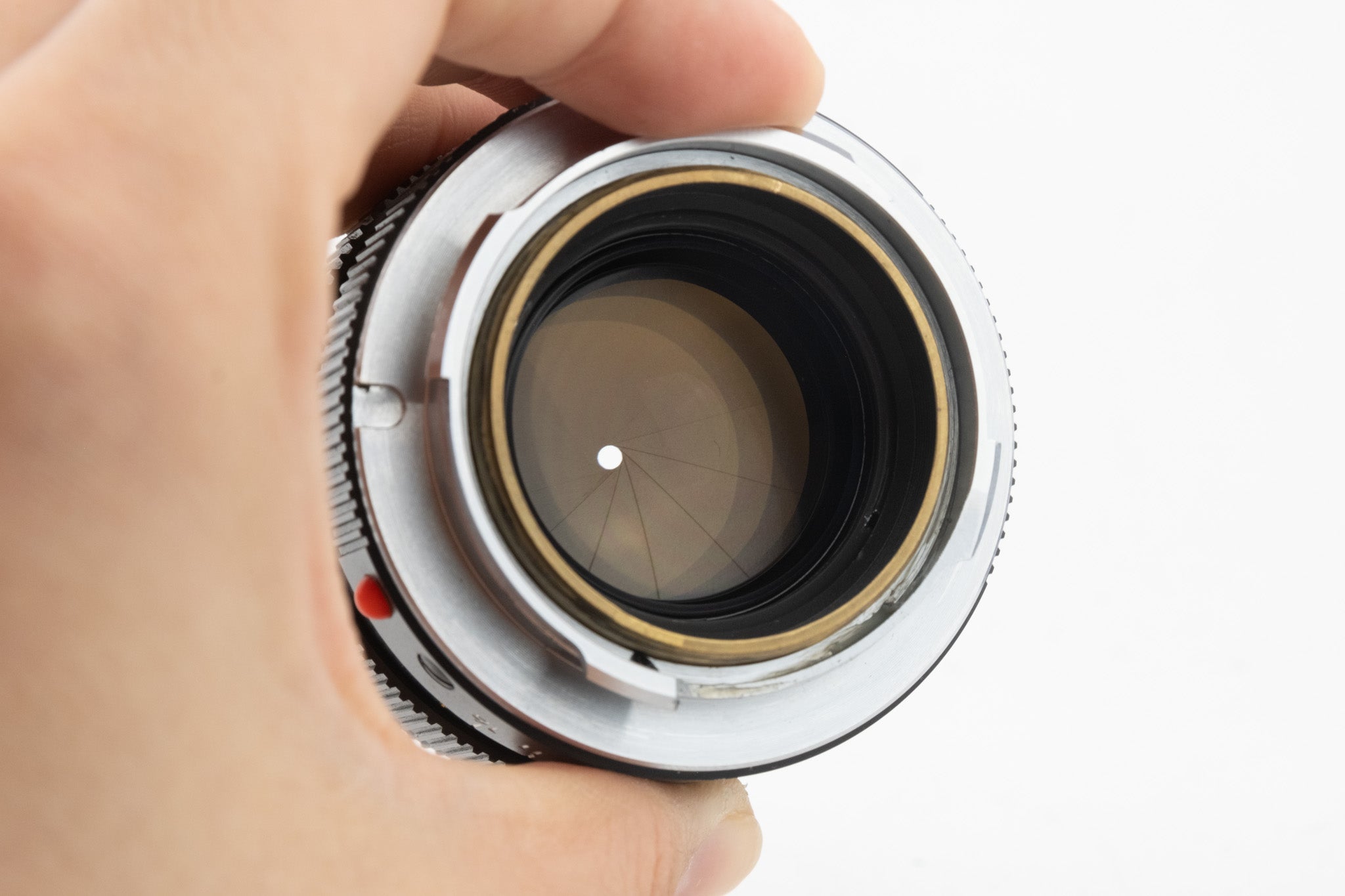 Leica Summilux 50mm f/1.4 E43 II – schwarzes Objektiv mit Goldvergütung